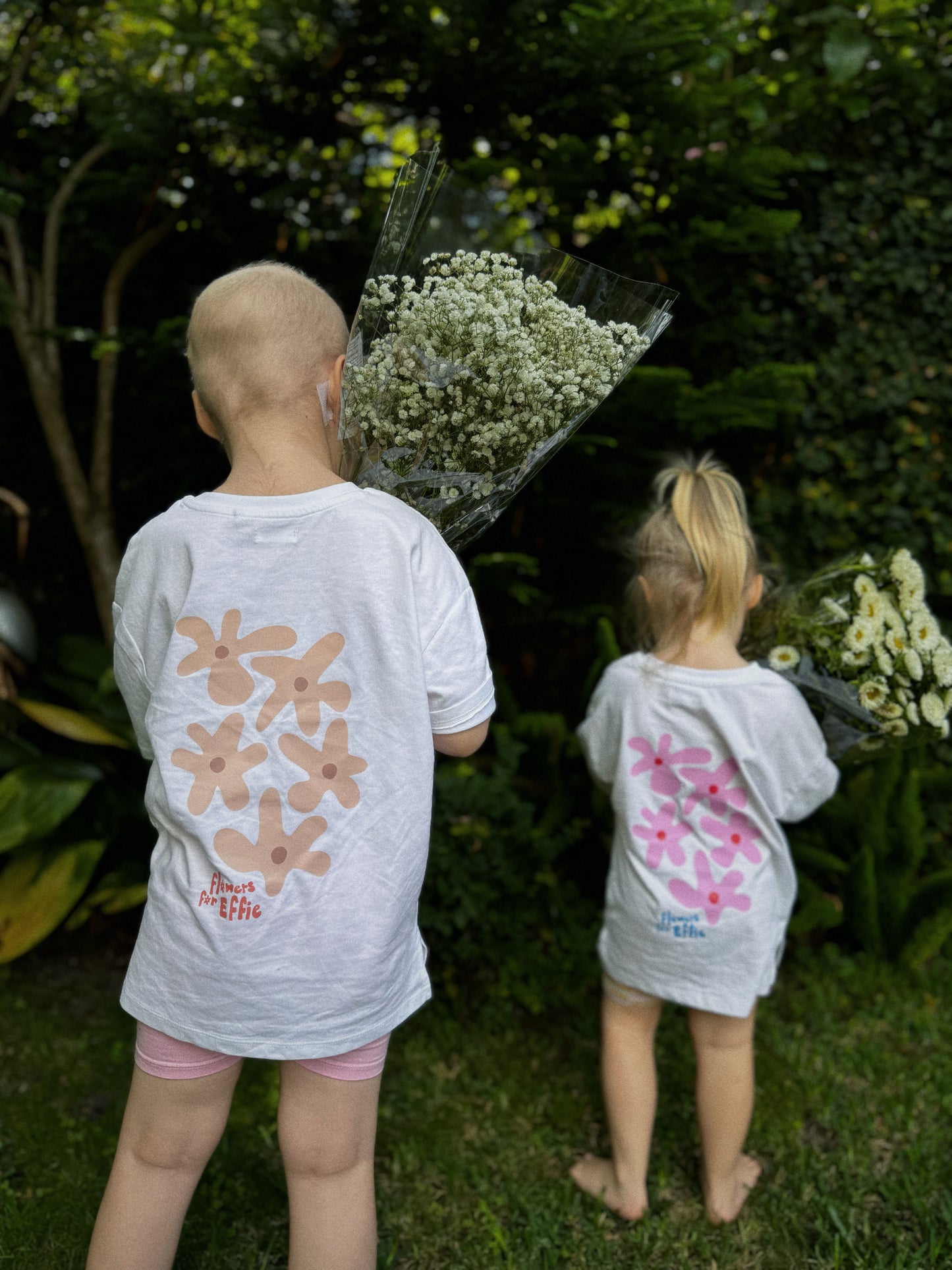 Effie Tee • Kids Beige Flowers (PREORDER)