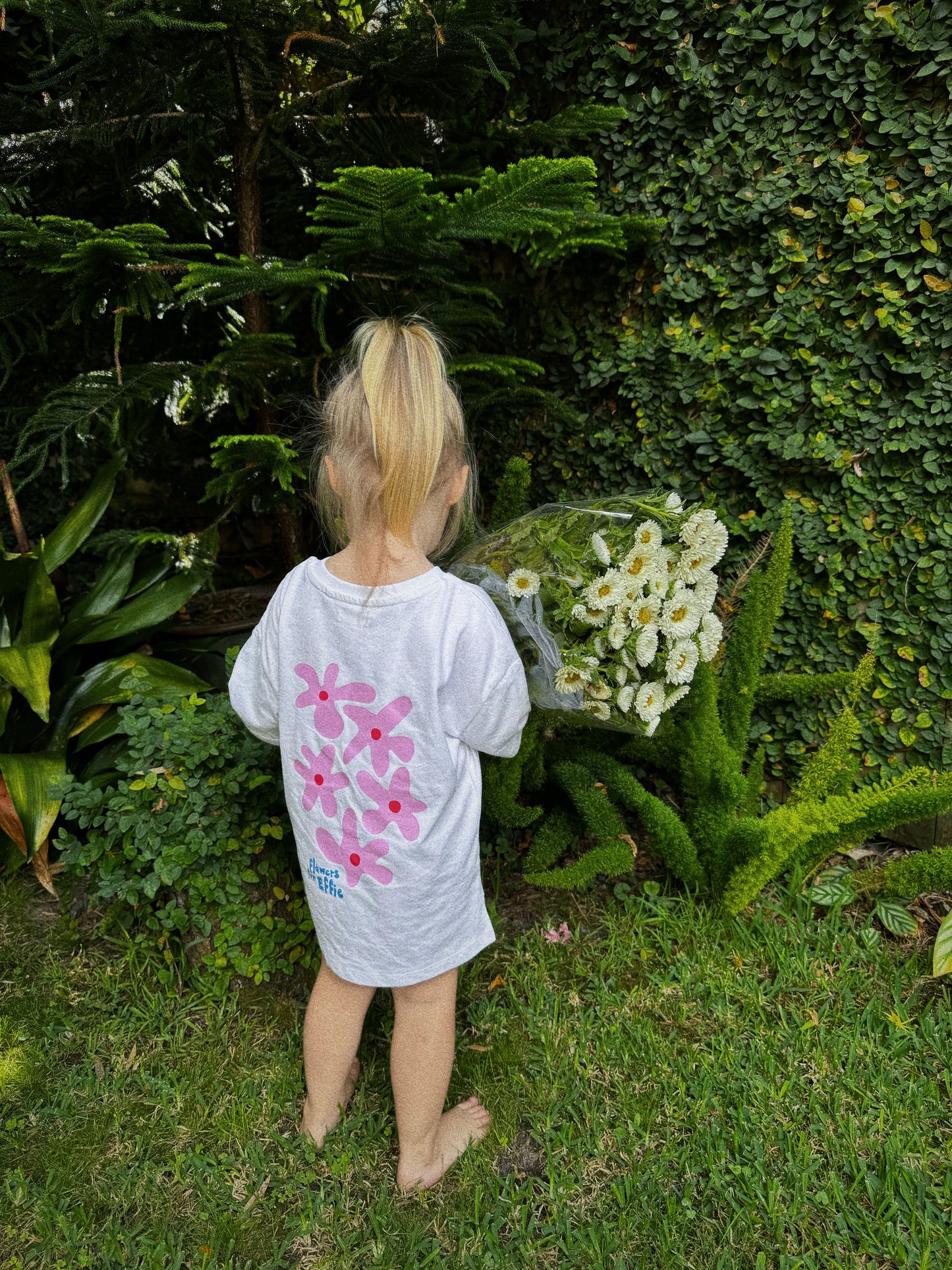 Effie Tee • Kids Pink Flowers (PREORDER)